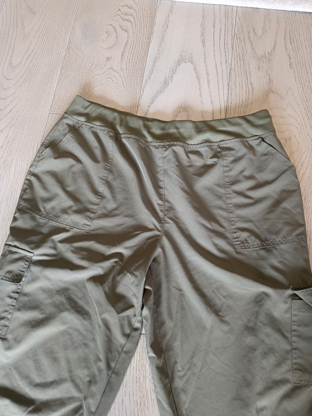 Olive Green Cargo Jogger Pants - Casual Utility Style - Picture 3 of 7